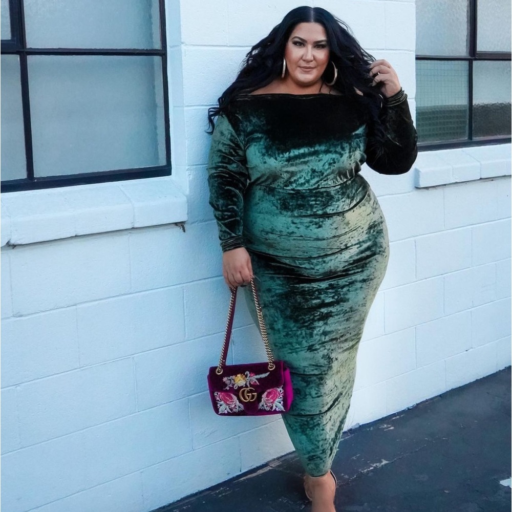 Rebdolls velvet maxi dress